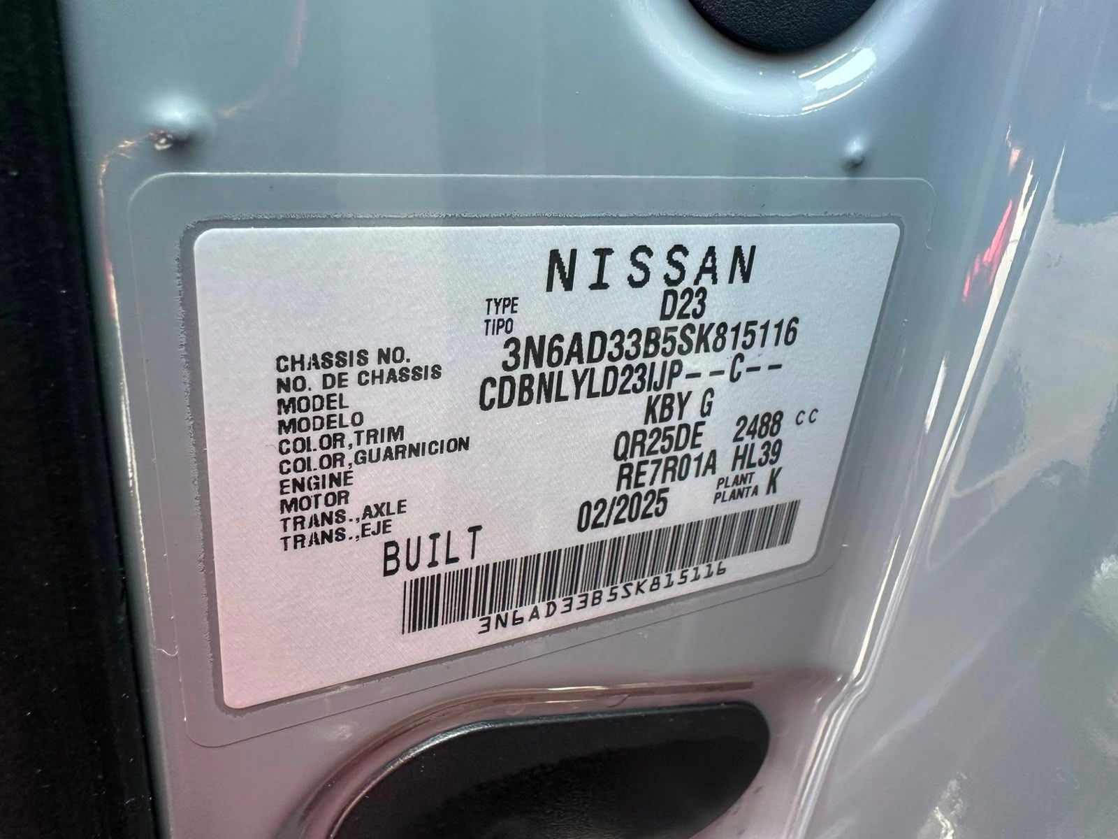 2025 Nissan Frontier 3.8 V6 Pro-4x At